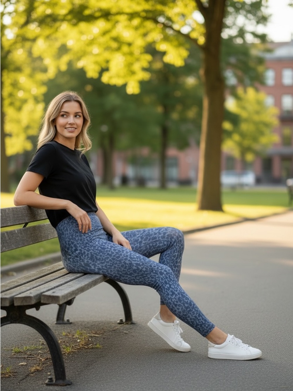 Tavi women’s Blue Patterned leggings